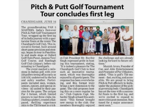 PAR 3 Masters — As Seen in the Press